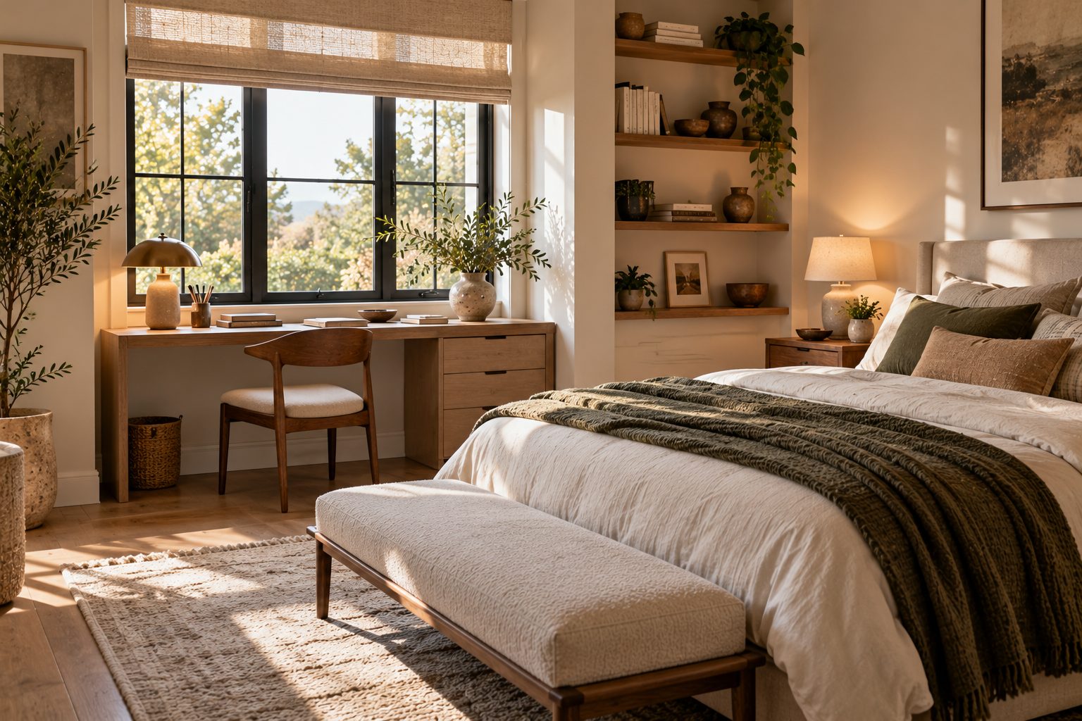 Bedroom Office Combo: Desk Sizes, Layouts and Guest Room Ideas