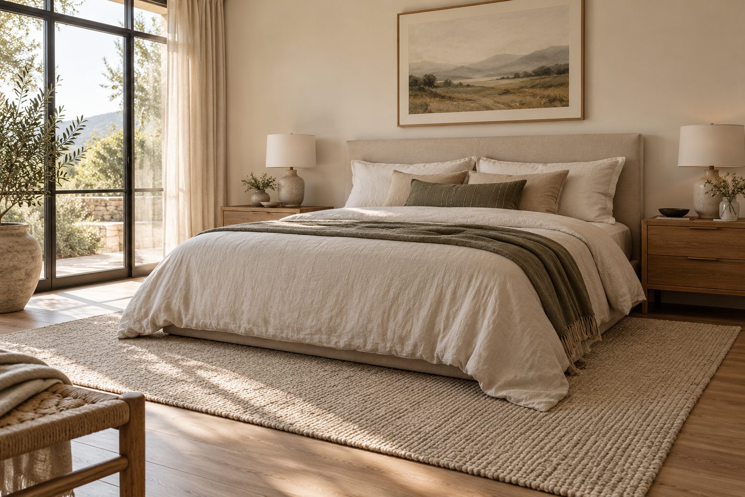 Rug Size for Queen Bed and King Bed: Bedroom Rug Placement Rules