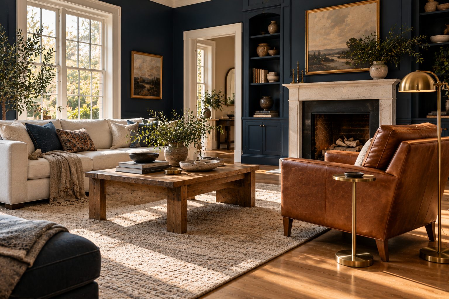 Blue Paint Colors: Navy, Dark Blue, Blue Green and Light Blues