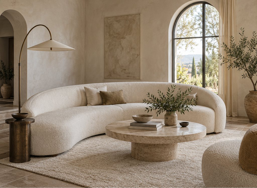 Curved Couch Sofa: Is It Practical? Sizes, Layouts & Styling