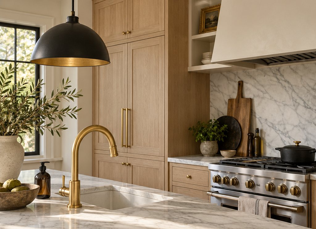 How to Mix Metals in Interior Design: Brass, Black, Nickel and Bronze