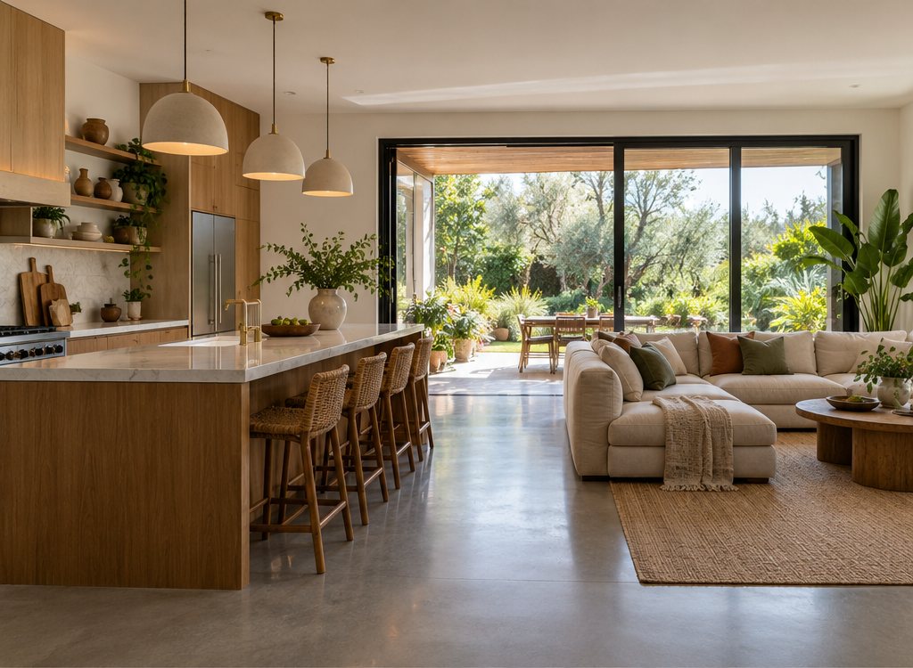 Open Concept Kitchen and Living Room: Layouts, Zoning and Sizes
