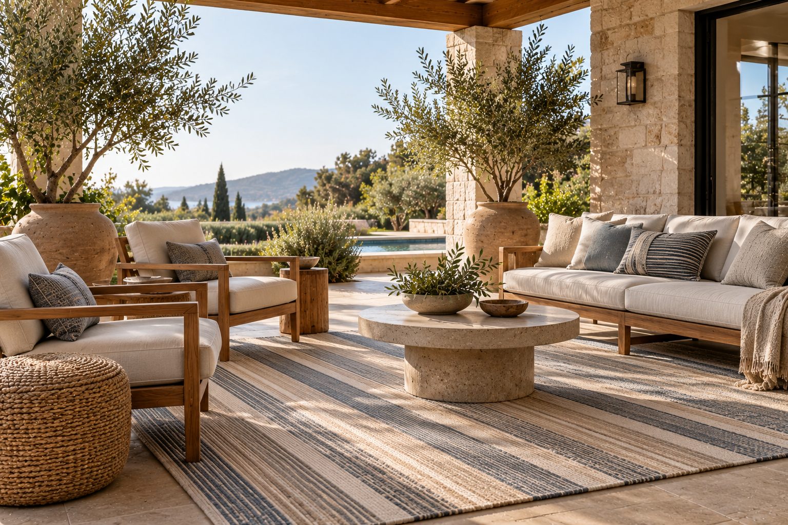Outdoor Rugs Guide: Materials, Sizes and What Survives Rain and Sun