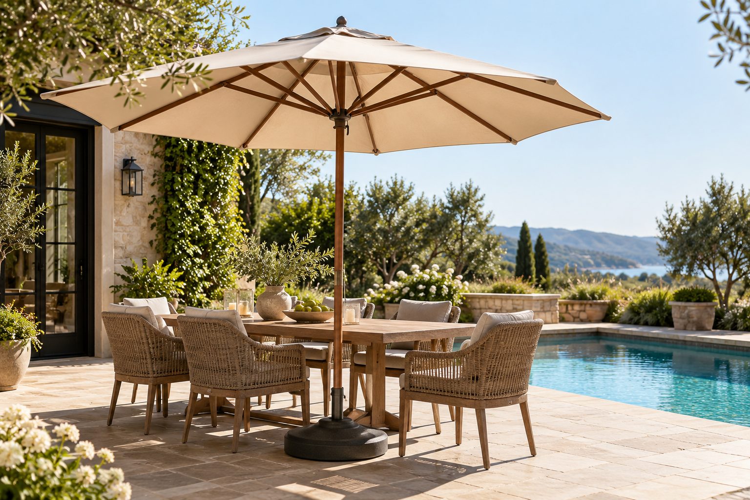 Patio Umbrella Sizes: Size Chart, Base Weights and Table Fit
