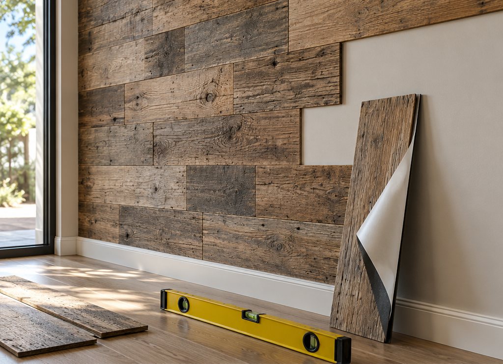 Peel and Stick Wood Paneling: Types, Costs & How to Install