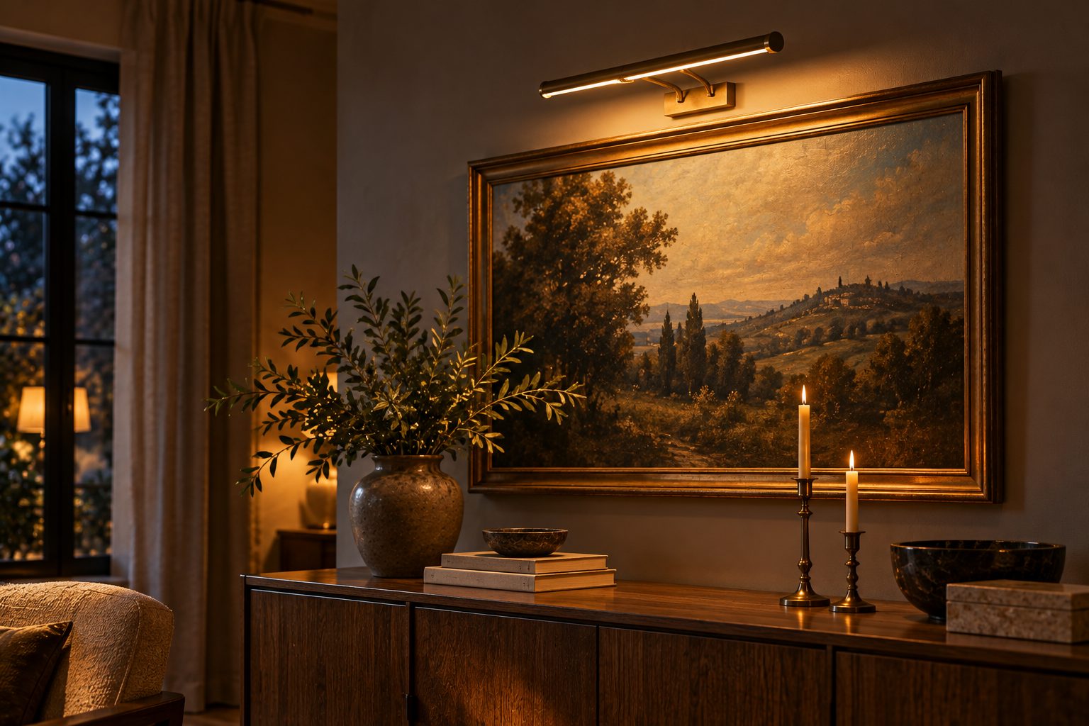 Picture Lights: Sizes, Mounting Heights, Bulbs and Swing Arm Sconces