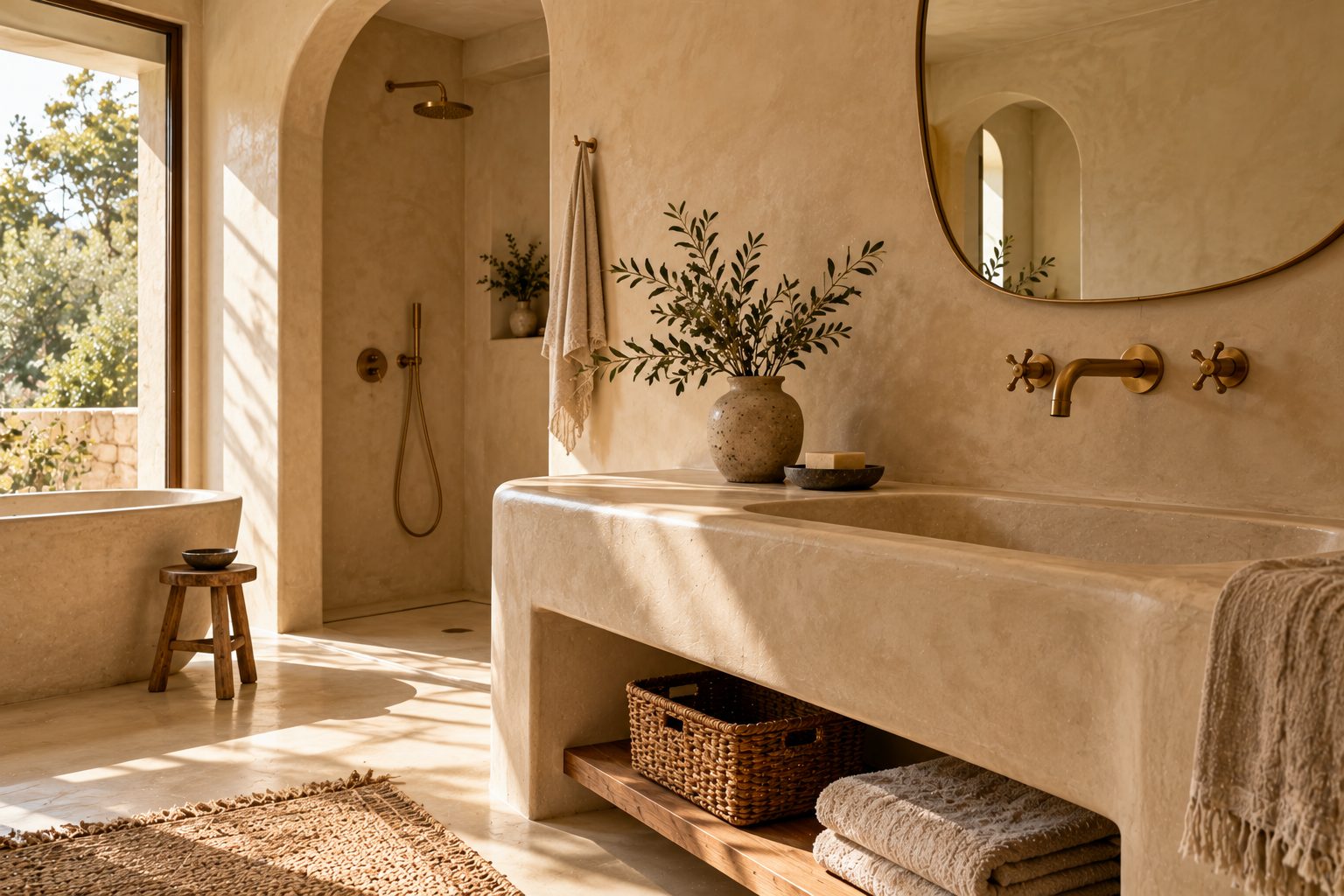 Tadelakt: Moroccan Waterproof Plaster for Showers and Bathrooms